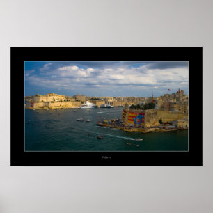 Póster Puerto de La Valeta (isla de Malta)
