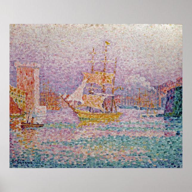 Póster Puerto de Marsella, 1906 (Frente)