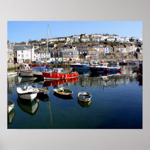 Póster puerto de Mevagissey