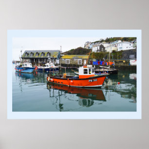 Póster Puerto de Mevagissey en Cornwall