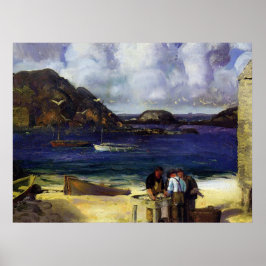 Póster Puerto de Monhegan - George Bellows - 1913