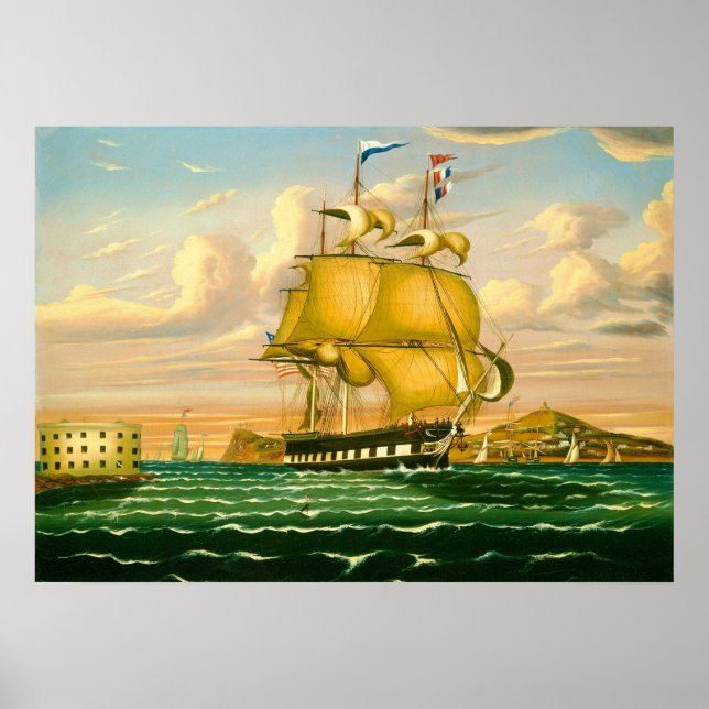 Póster Puerto de Nueva York - Poster Bella Artes de Thoma (Frente)