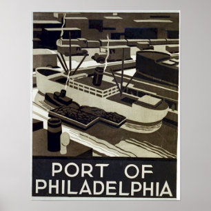 Póster Puerto de Philadelphia