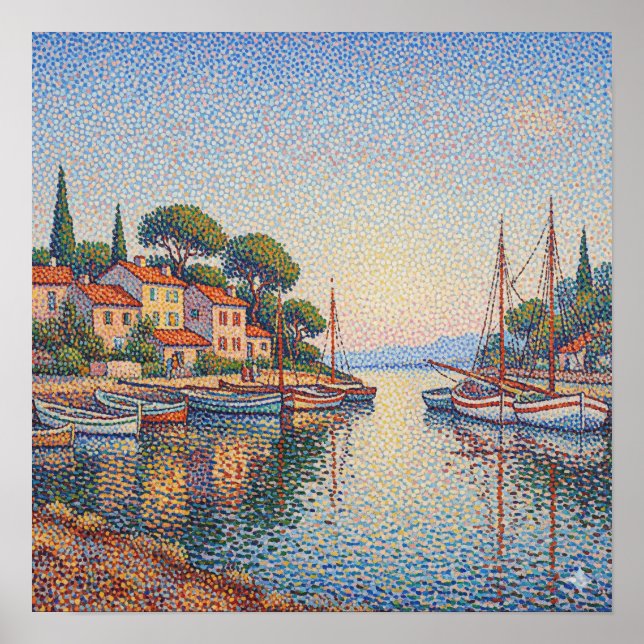 Póster Puerto de Pointillism (Frente)