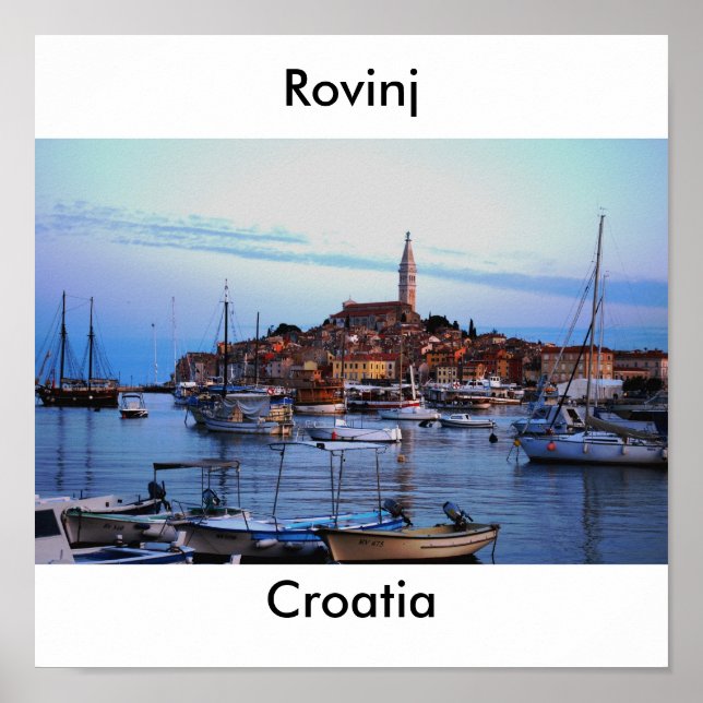 Póster Puerto de Rovinj, Croacia (Frente)