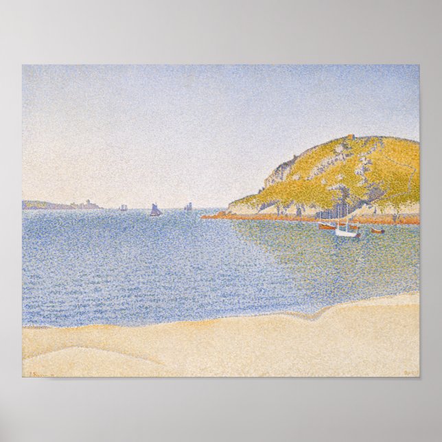 Póster Puerto de Saint-Cast por Paul Signac (Frente)