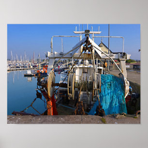 Póster Puerto de Saint-Vaast-la-Hougue en Francia