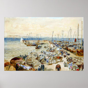 Póster Puerto de Samuel Bough Newhaven al frente de Forth