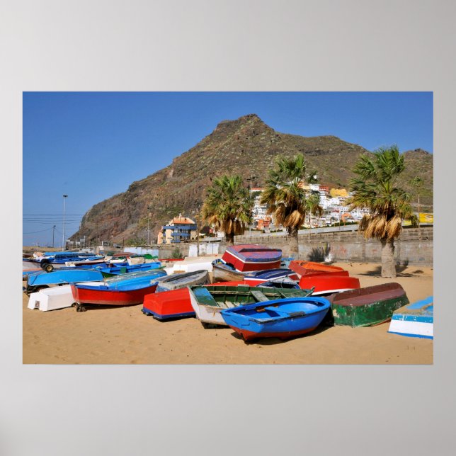 Póster Puerto de San Andrés en Tenerife (Frente)