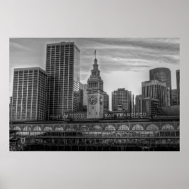 Póster Puerto de San Francisco, el edificio del ferry