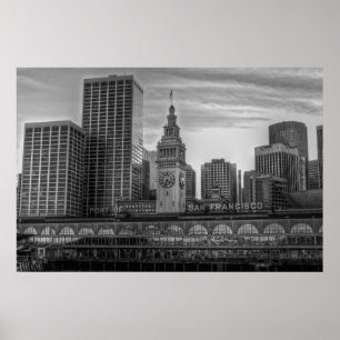 Póster Puerto de San Francisco, el edificio del ferry