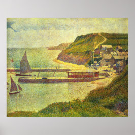 Póster Puerto de Seurat Port-en-Bessin