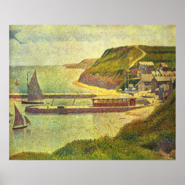 Póster Puerto de Seurat Port-en-Bessin (Frente)