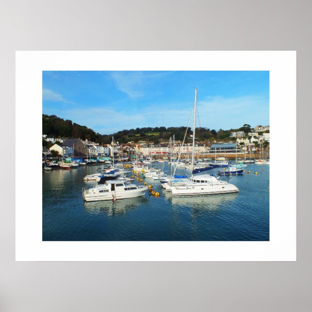 Póster Puerto de St Aubin, Jersey (Frente)