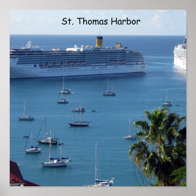 Póster Puerto de St.Thomas (Frente)