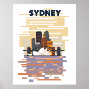 Póster Puerto de Sydney