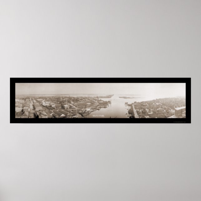 Póster Puerto de Tampa, FL Enorme Foto 1914 (Frente)