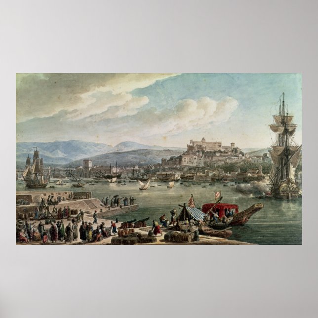 Póster Puerto de Trieste, 1802 (Frente)
