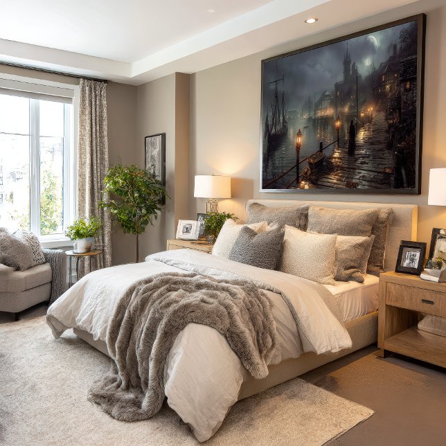 Póster Puerto de Victoria por noche: pueblo pesquero (Subido por el creador)