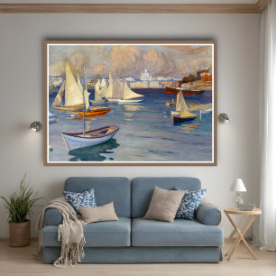 Póster Puerto en Helsinki, Albert Edelfelt