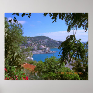 Póster Puerto en Niza, Francia