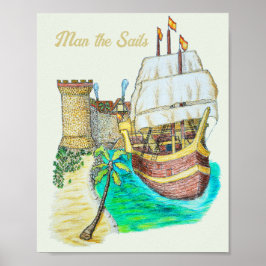 Póster Puerto Galleon