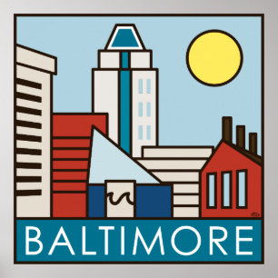 Póster Puerto interno de Baltimore