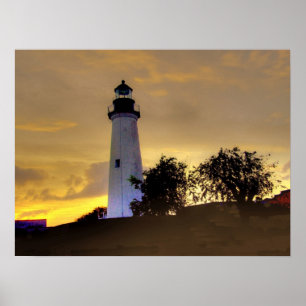 Póster Puerto Isabel, faro de Tejas