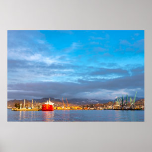 Póster puerto marítimo de Batumi