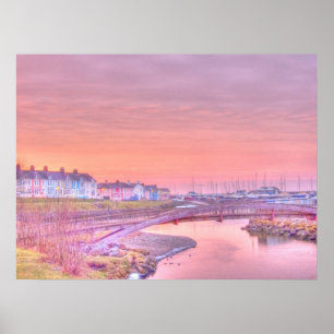 Póster Puerto "pintura " de Aberaeron