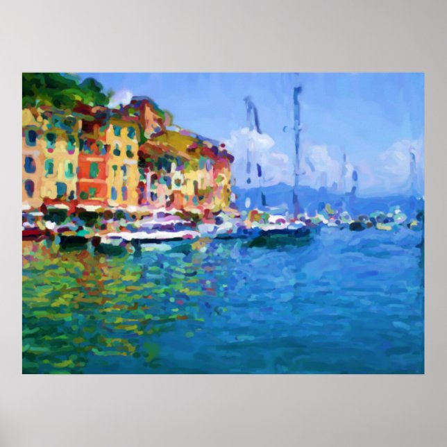 Póster Puerto Portofino (Frente)