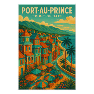 Póster Puerto Príncipe — Espíritu de Haití