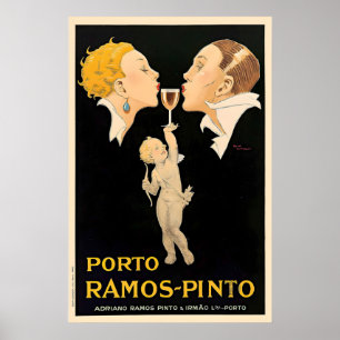 Póster Puerto Ramos-Pinto Rene Vincent Licor Vintage