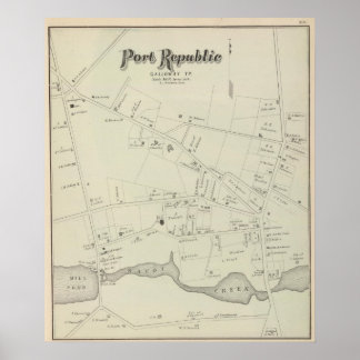 Póster Puerto República, Galloway Tp, Nueva Jersey