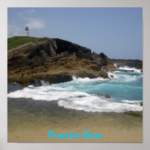 Póster Puerto Rico enmarcó la foto