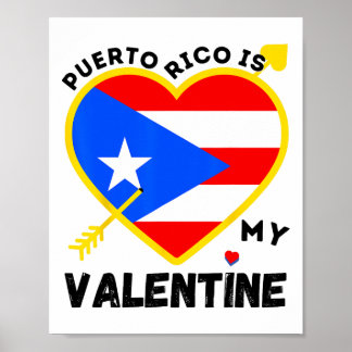 Póster Puerto Rico es mi El día de San Valentín de San Va