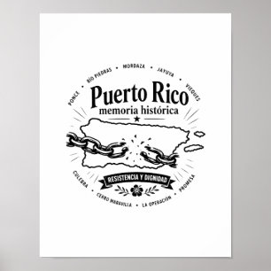 Póster Puerto Rico Memoria Histórica Resistencia