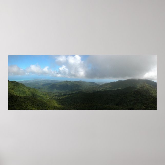 Póster Puerto Rico Panorámico 9 (Frente)