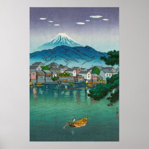 Póster Puerto Tokaido Numazu por Tsuchiya Koitsu