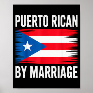 Póster Puertorriqueño por matrimonio Puerto Rico