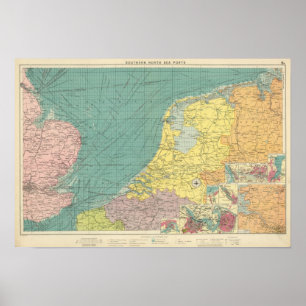 Póster Puertos marítimos de Inglaterra