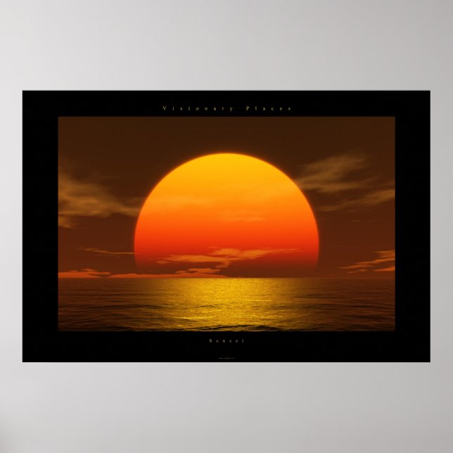 Póster puesta de sol (Frente)