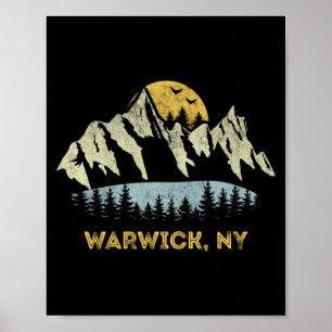 Póster Puesta de sol al amanecer en la montaña Warwick Nu