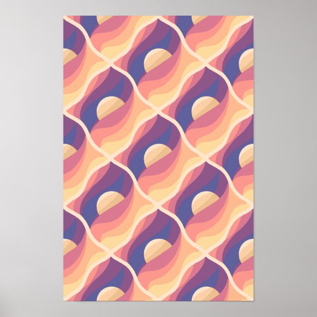 Póster Puesta de sol boho (Frente)