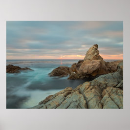 Póster Puesta de sol costera