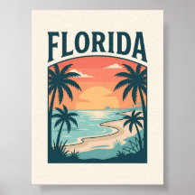 Puesta de sol costera en Florida