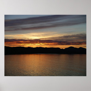 Póster Puesta de sol de Alaska II Hermosa fotografía de A