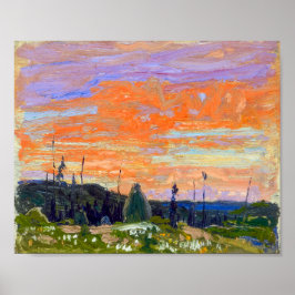 Póster Puesta de sol de primavera, parque Algonquin | Tom