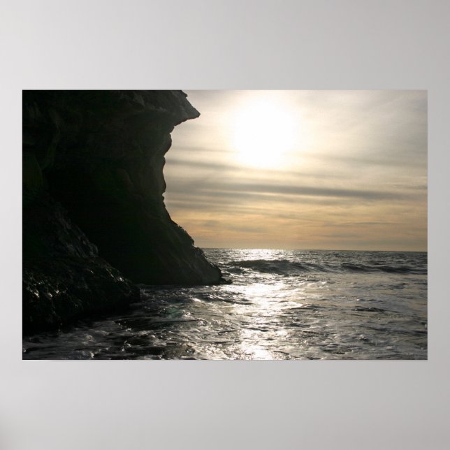 Póster Puesta de sol de Santa Cruz (Frente)