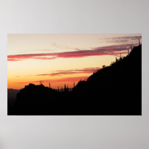 Póster puesta de sol de tucson